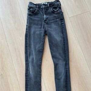 Agolde Black Ankle & Cropped Jeans